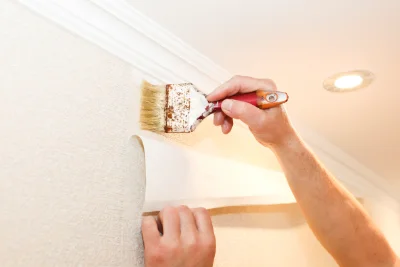 Pose de papier peint à Sermaise — revêtements muraux et toiles de verre